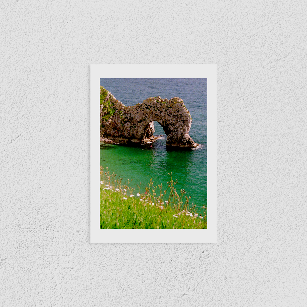 Close up of Durdle Door Print