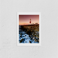 Sunset at Portland Bill lighthouse Print